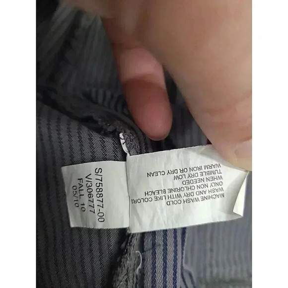 Gap Capri Pants Women's Size 6 Lot of 2 Grey and Striped - Picture 6 of 9